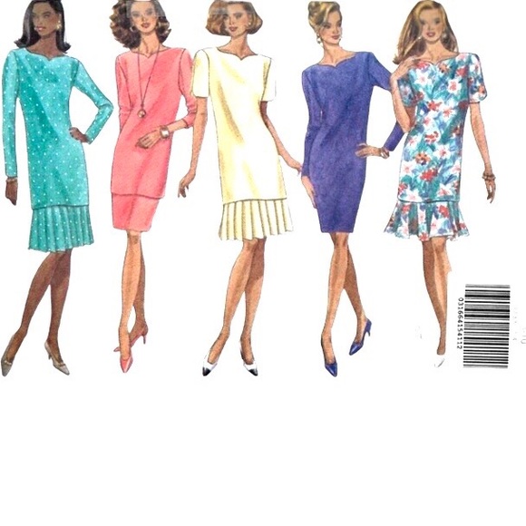 VINTAGE CLASSIQUE  GREEN TWO PIECE COLORFUL POLKA-DOTED DRESS - Picture 2 of 16